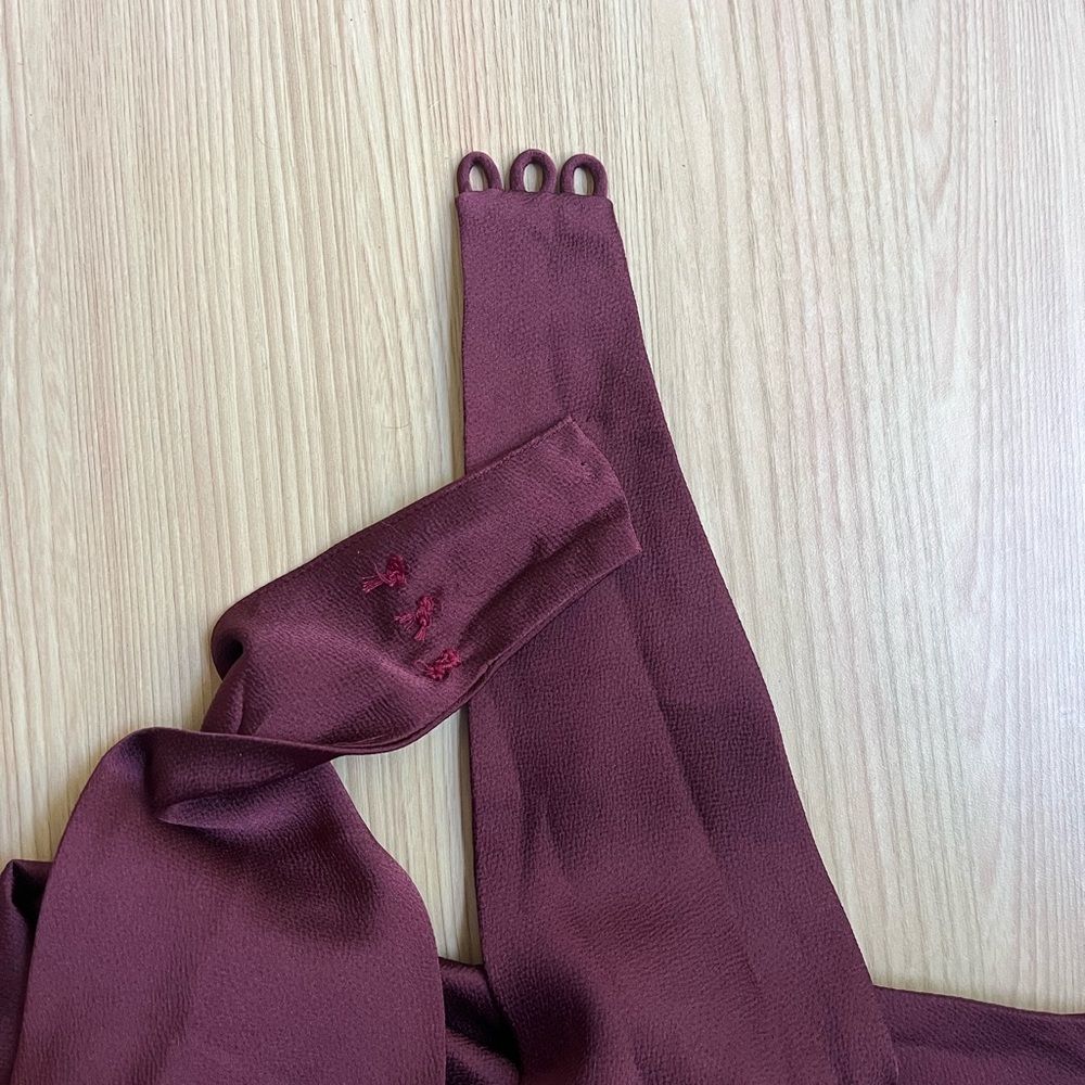 Park & Fifth Halter Burgundy Dress - Picture 7 of 9